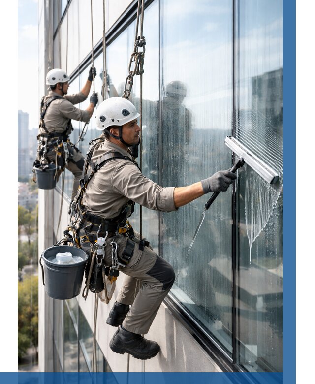 Мойка окон альпинистами в Нефтеюганске от 4576 р. | ВЫСОТНИК-Нфт