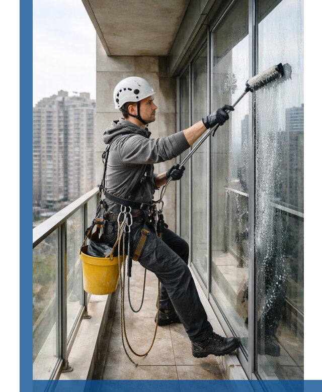 Профессиональная мойка балконного остекления в Нефтеюганске