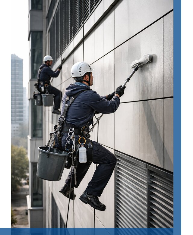 Мойка вентилируемого фасада в Нефтеюганске от 254 р. | ВЫСОТНИК-Нфт