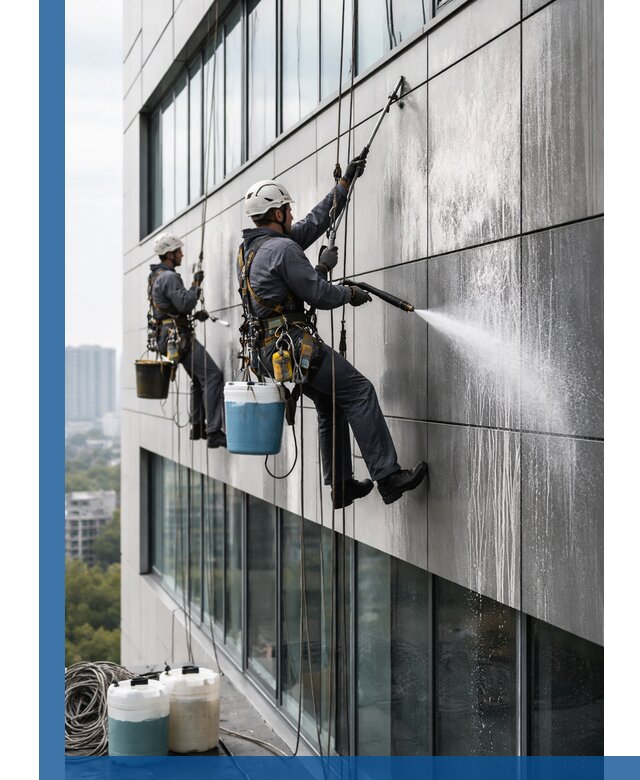 Профессиональная мойка вентилируемых фасадов в Нефтеюганске