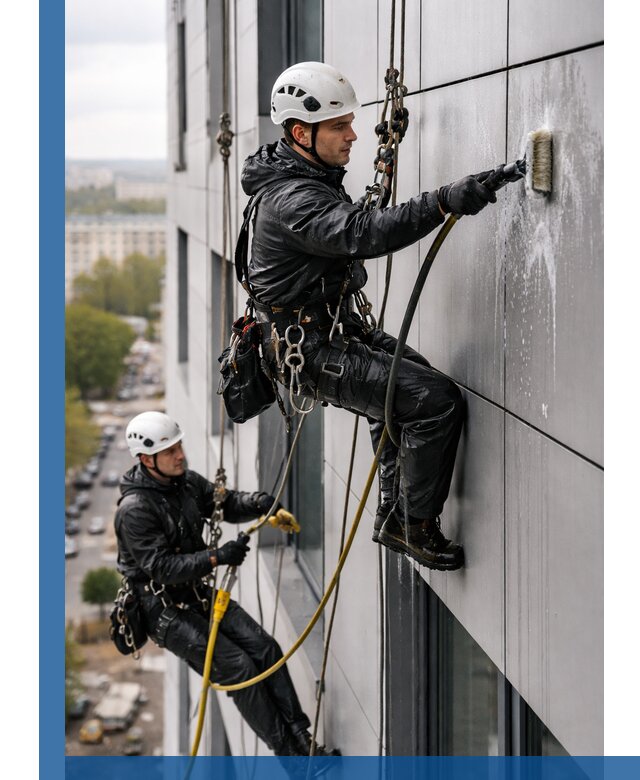 Профессиональная мойка фасада из композита в Нефтеюганске