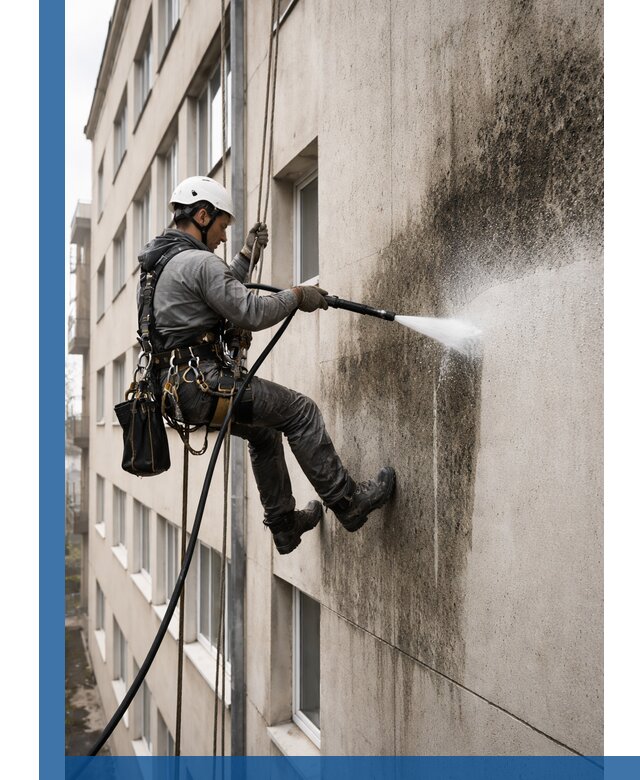 Профессиональная очистка фасадов от плесени в Нефтеюганске