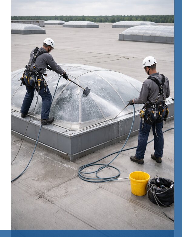 Мойка зенитных фонарей в Нефтеюганске, заказать от 4576 р. | ВЫСОТНИК-Нфт