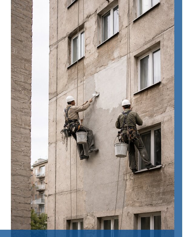 Косметический ремонт фасада в Нефтеюганске от 1118 р. | ВЫСОТНИК-Нфт