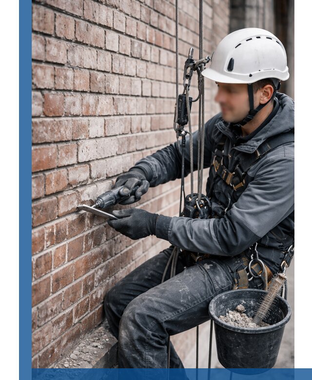 Расшивка кирпичных швов фасадов и стен, ремонт в Нефтеюганске