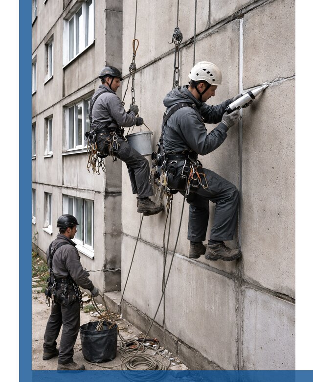 Герметизация межпанельных швов в Нефтеюганске с гарантией герметичности