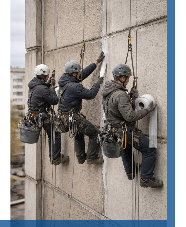 Ремонт межпанельных швов в Нефтеюганске от 763 р. | ВЫСОТНИК-Нфт