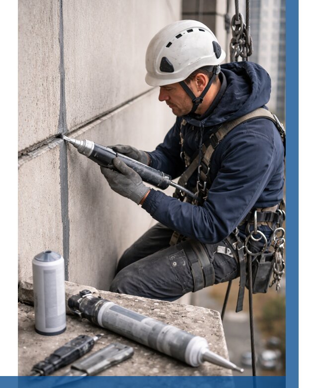 Вторичная герметизация швов в Нефтеюганске от 458 р. | ВЫСОТНИК-Нфт