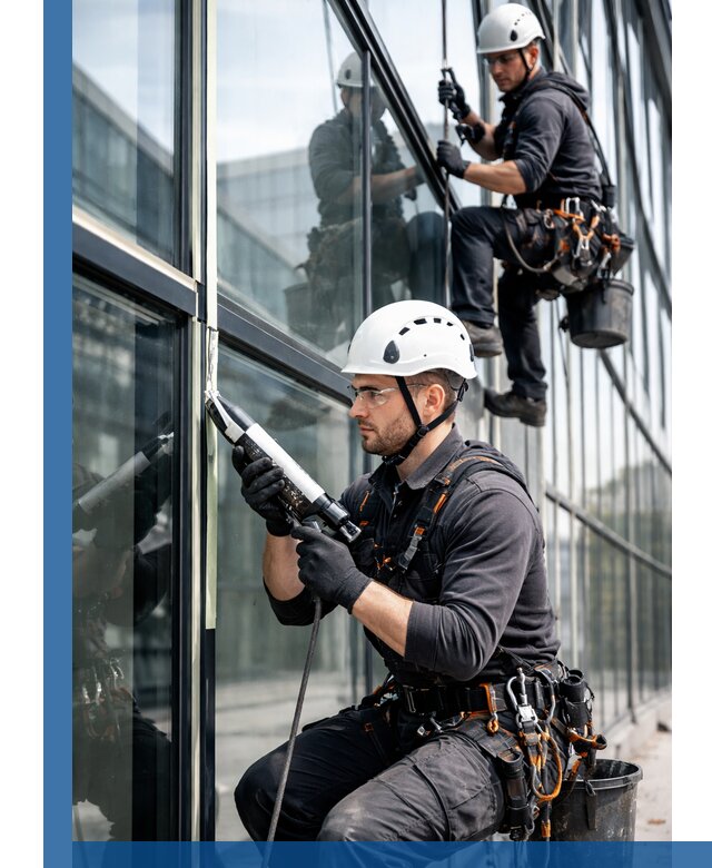 Герметизация витражных швов в Нефтеюганске для зданий и фасадов