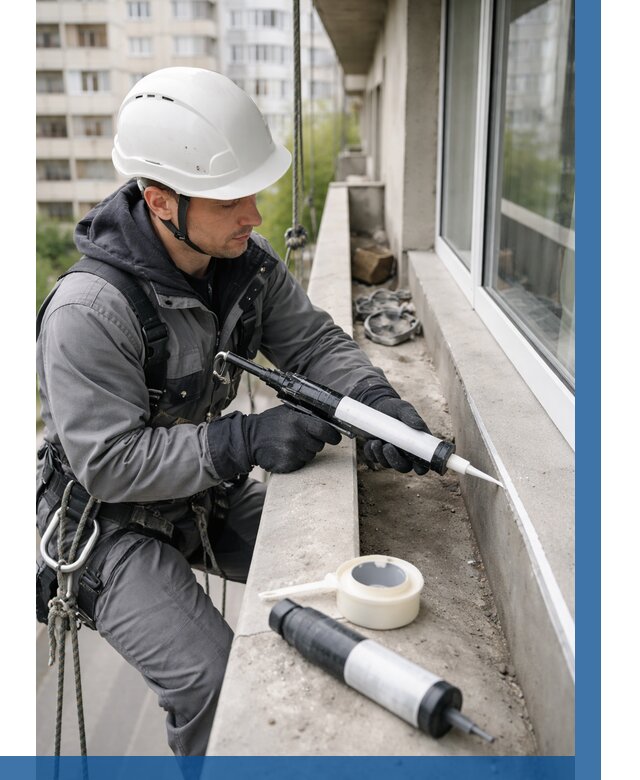 Герметизация швов лоджии в Нефтеюганске от 4576 р. | ВЫСОТНИК-Нфт