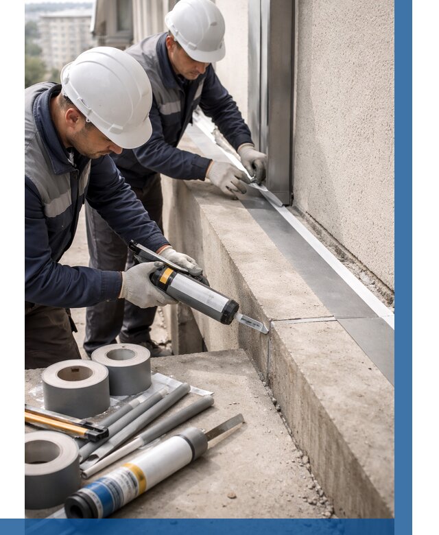 Герметизация примыкания балкона в Нефтеюганске от 4576 р. | ВЫСОТНИК-Нфт