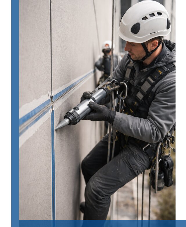 Герметизация стыков фасадных панелей в Нефтеюганске качественно и быстро