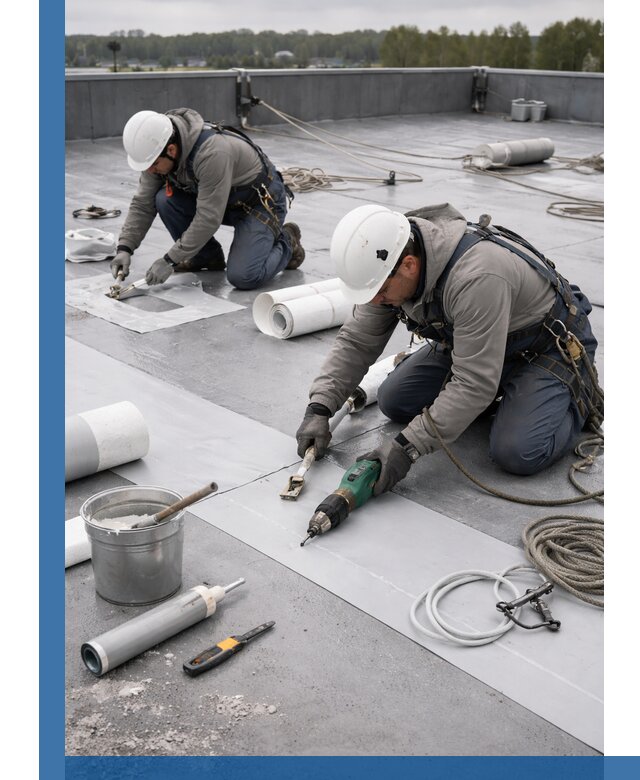 Ремонт мембранной кровли в Нефтеюганске качественно и с гарантией