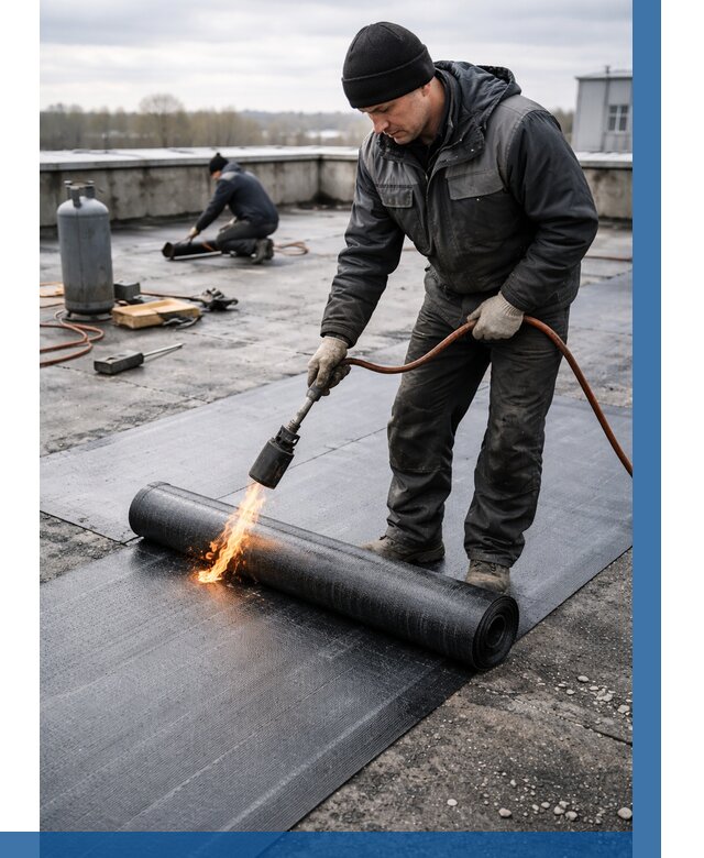 Ремонт наплавляемой кровли в Нефтеюганске от 712 р. | ВЫСОТНИК-Нфт