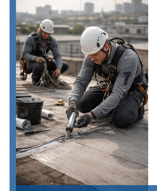 Аварийное и капитальное устранение протечек кровли в Нефтеюганске