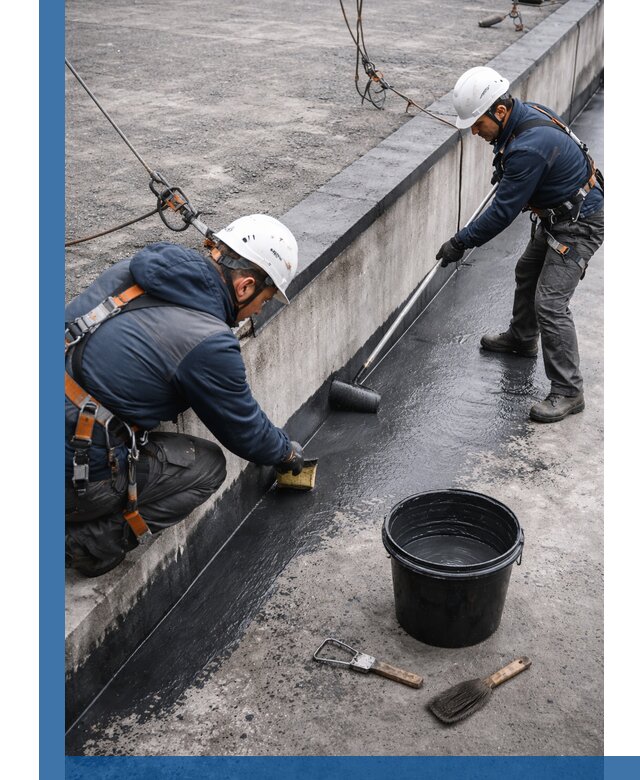 Гидроизоляция кровли жидкой резиной профессионально в Нефтеюганске