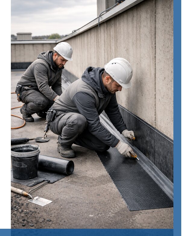 Гидроизоляция примыканий на кровле в Нефтеюганске от 915 р. | ВЫСОТНИК-Нфт