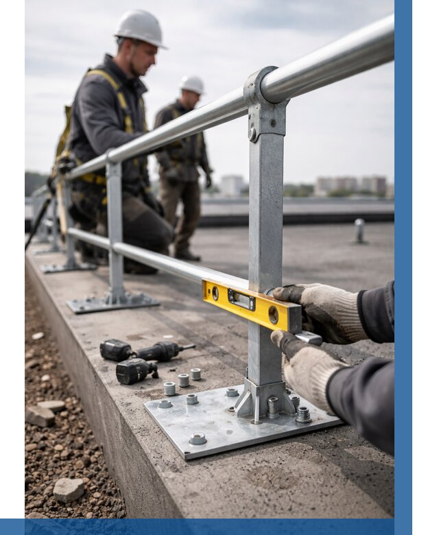 Монтаж кровельного ограждения в Нефтеюганске от 1220 р. | ВЫСОТНИК-Нфт