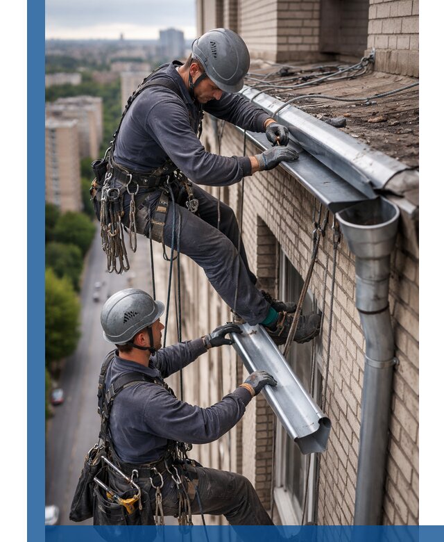 Ремонт водосточных желобов в Нефтеюганске, быстро и качественно