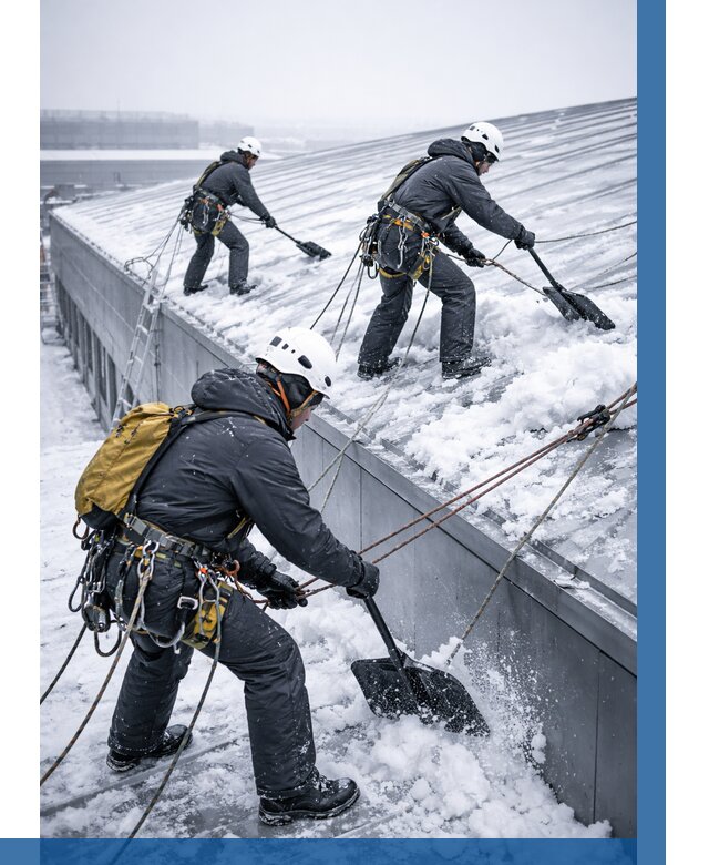 Очистка навесов от снега в Нефтеюганске от 4576 р. | ВЫСОТНИК-Нфт