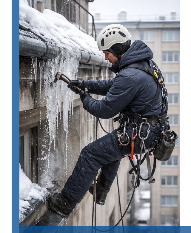 Удаление наледи и чистка водостоков в Нефтеюганске оперативно и безопасно
