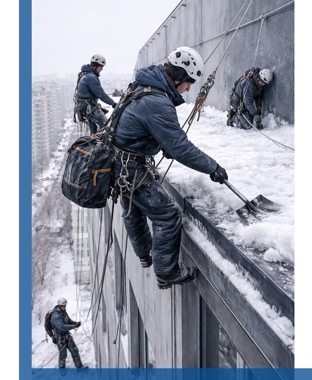 Абонентское обслуживание кровли зимой в Нефтеюганске регулярный уход