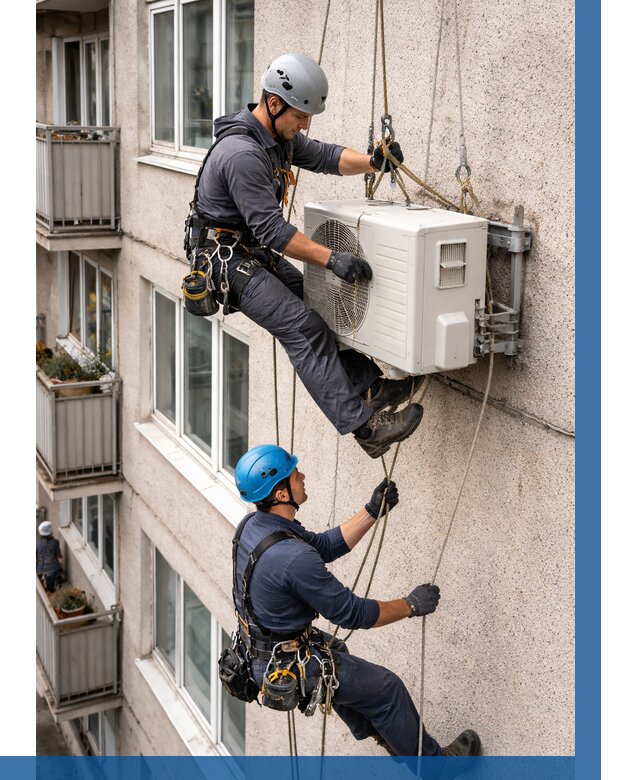 Перенос внешнего блока кондиционера в Нефтеюганске от 9151 р.| ВЫСОТНИК-Нфт