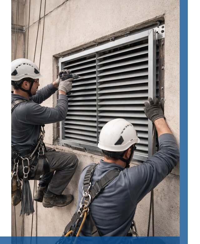 Монтаж вентиляционных решеток в Нефтеюганске от 4576 р. | ВЫСОТНИК-Нфт