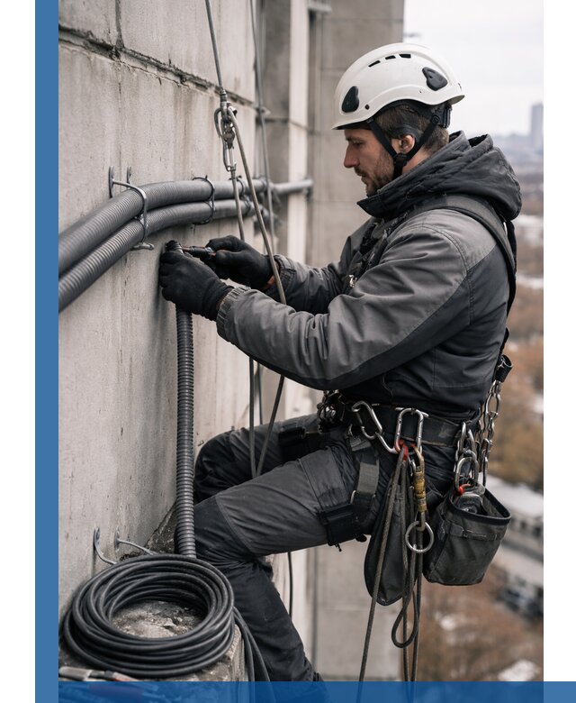 Профессиональный монтаж гофры для кабеля в Нефтеюганске с гарантией