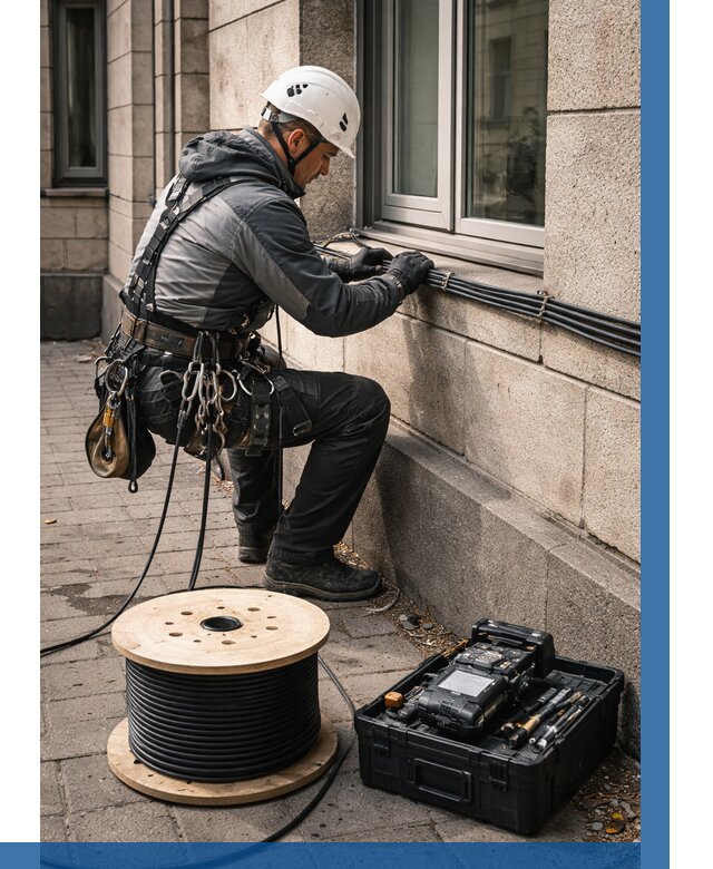 Прокладка оптоволоконного кабеля в Нефтеюганске от 813 р. | ВЫСОТНИК-Нфт