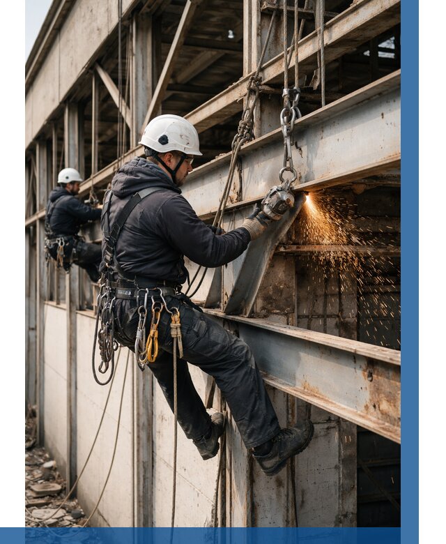 Демонтаж металлоконструкций на высоте в Нефтеюганске от 6609р. |ВЫСОТНИК-Нфт