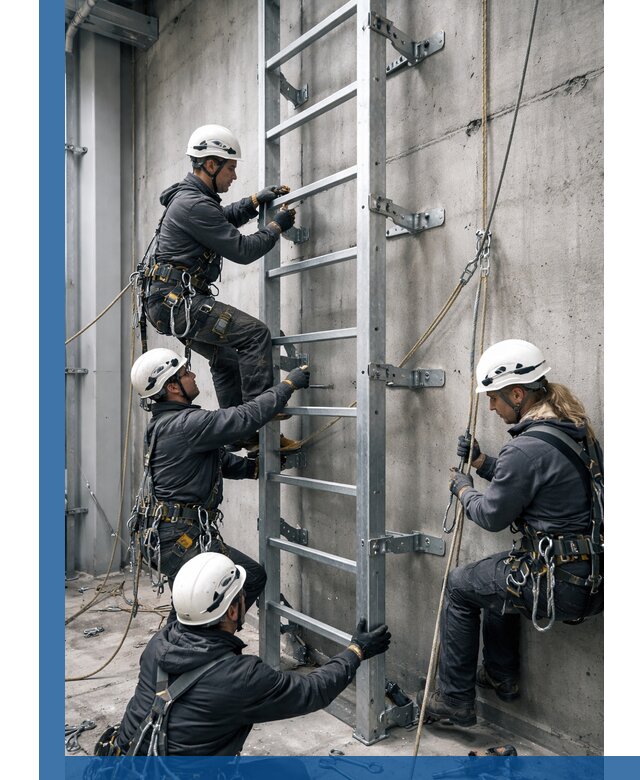 Монтаж металлических лестниц в Нефтеюганске под ключ со гарантией