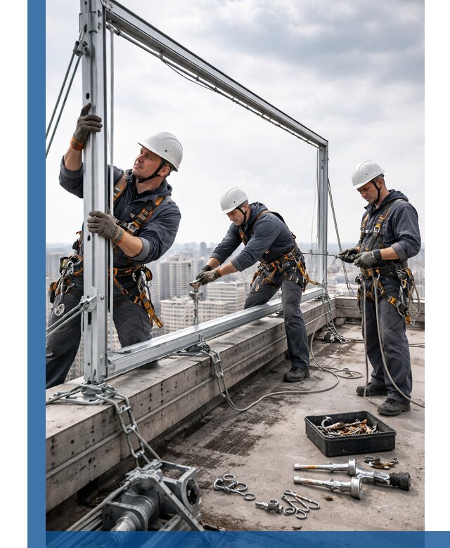 Монтаж крышных рекламных конструкций под ключ в Нефтеюганске