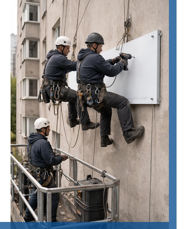 Монтаж табличек и указателей в Нефтеюганске от 3559 р. | ВЫСОТНИК-Нфт