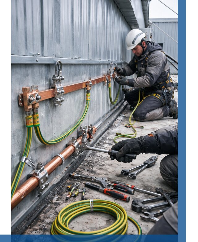 Монтаж заземления здания в Нефтеюганске от 25420 р. | ВЫСОТНИК-Нфт