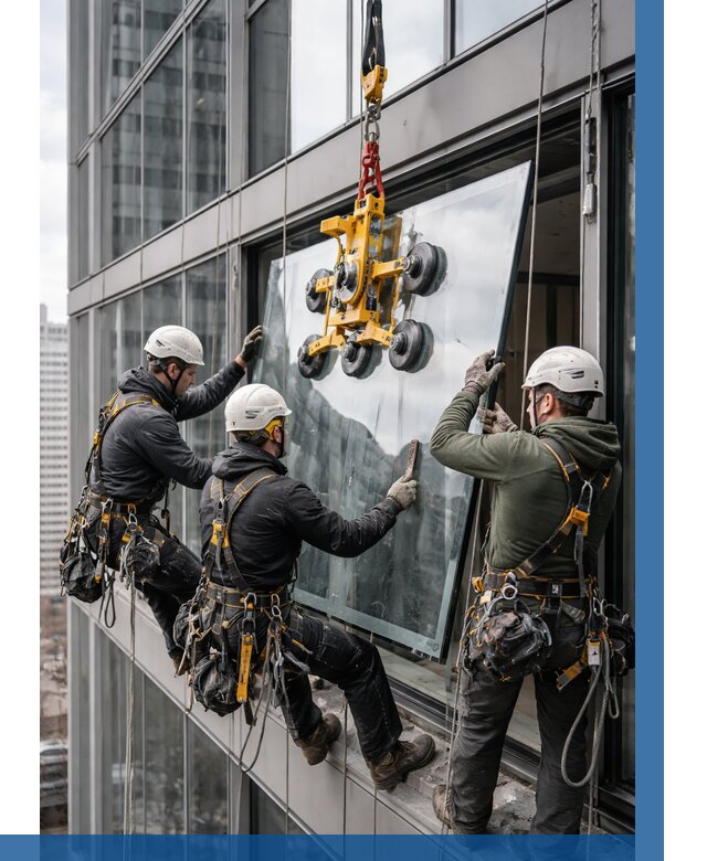 Фасадное остекление зданий под ключ в Нефтеюганске от 10168 р. | ВЫСОТНИК-Нфт