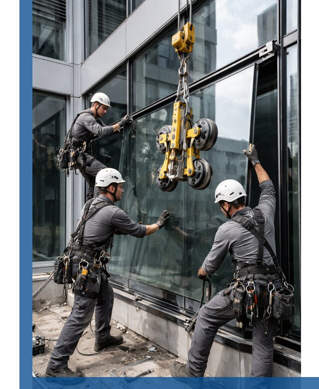 Структурное остекление фасадов в Нефтеюганске монтаж и обслуживание