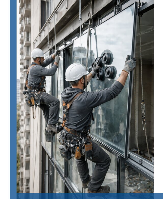 Витражное остекление фасадов и лоджий в Нефтеюганске под ключ