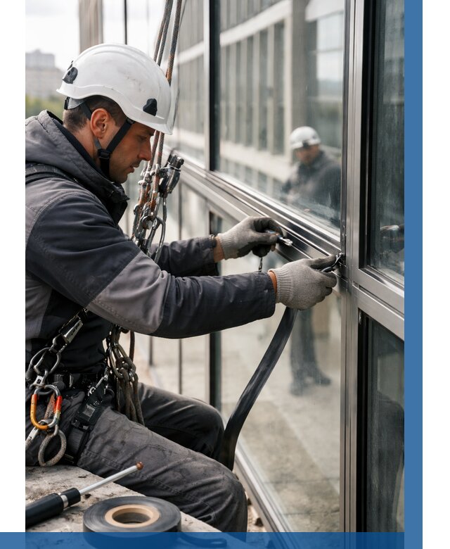 Ремонт витражных конструкций в Нефтеюганске от 3559 р. | ВЫСОТНИК-Нфт