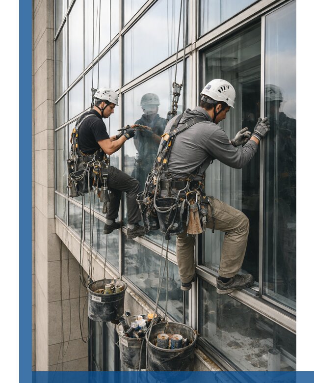 Ремонт витражных конструкций и фасадного остекления в Нефтеюганске