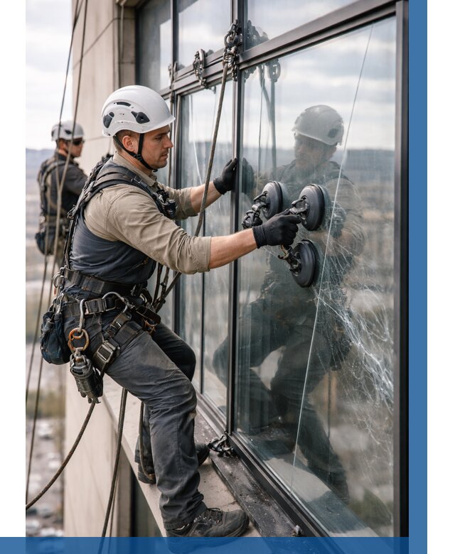 Замена стекла в витраже в Нефтеюганске под ключ от 8643 р. | ВЫСОТНИК-Нфт