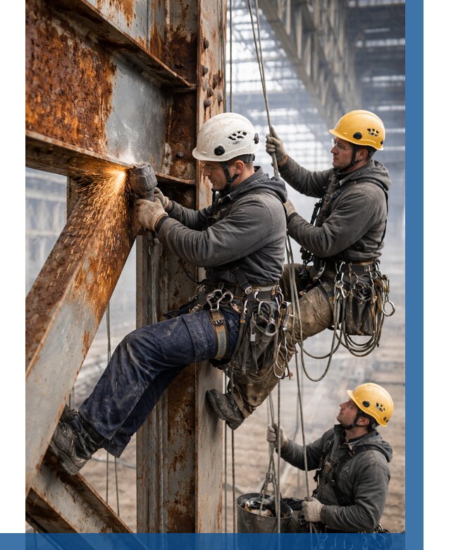 Зачистка металла от ржавчины в Нефтеюганске от 356 р. | ВЫСОТНИК-Нфт