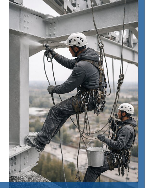 Покраска металлоконструкций на высоте в Нефтеюганске 356 р |ВЫСОТНИК-Нфт