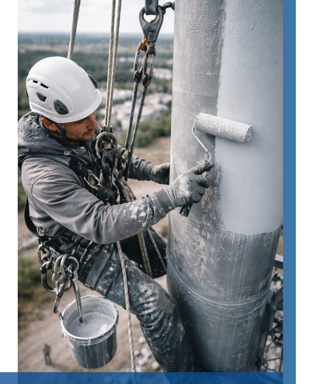 Покраска мачт связи под ключ в Нефтеюганске от 864 р. | ВЫСОТНИК-Нфт