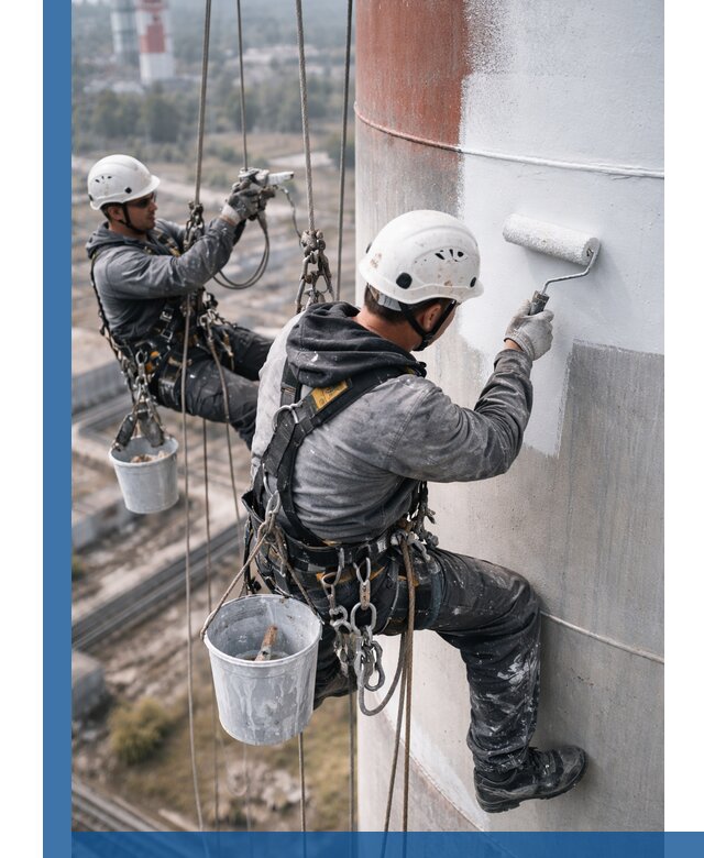 Покраска дымовых труб в Нефтеюганске: антикоррозийная защита и восстановление