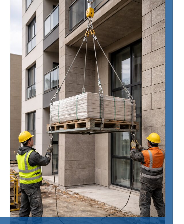 Подъем керамогранита на этаж в Нефтеюганске от 3559 р. | ВЫСОТНИК-Нфт