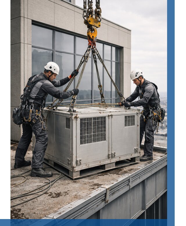 Такелажные работы на высоте в Нефтеюганске от 8134 р. | ВЫСОТНИК-Нфт