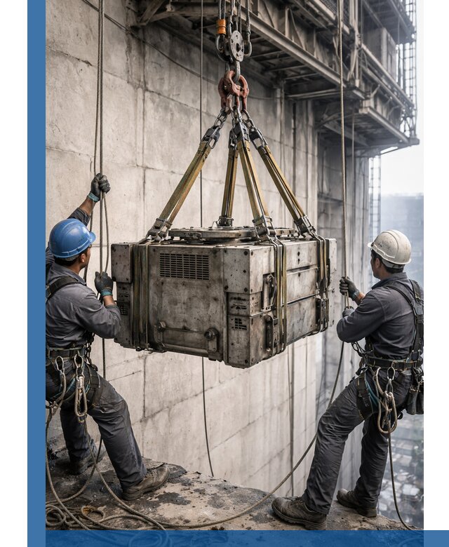 Такелажные работы на высоте, подъем и монтаж грузов в Нефтеюганске