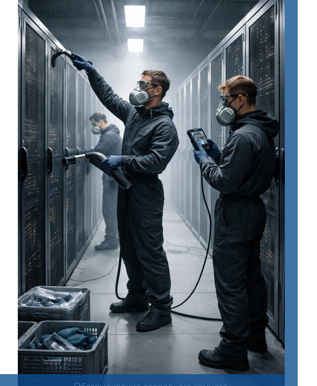 Обеспыливание серверной комнаты в Нефтеюганске от 4576 р. | ВЫСОТНИК-Нфт