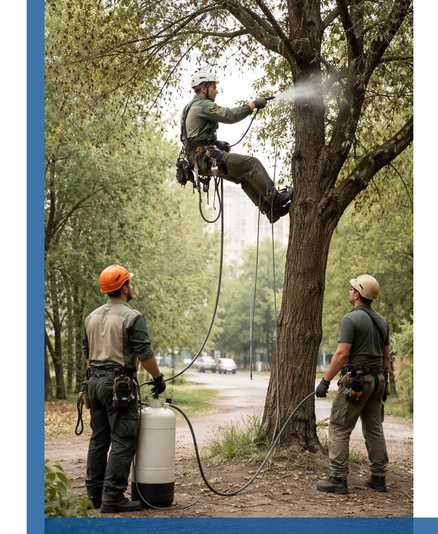 Обработка деревьев от вредителей в Нефтеюганске профессиональная защита